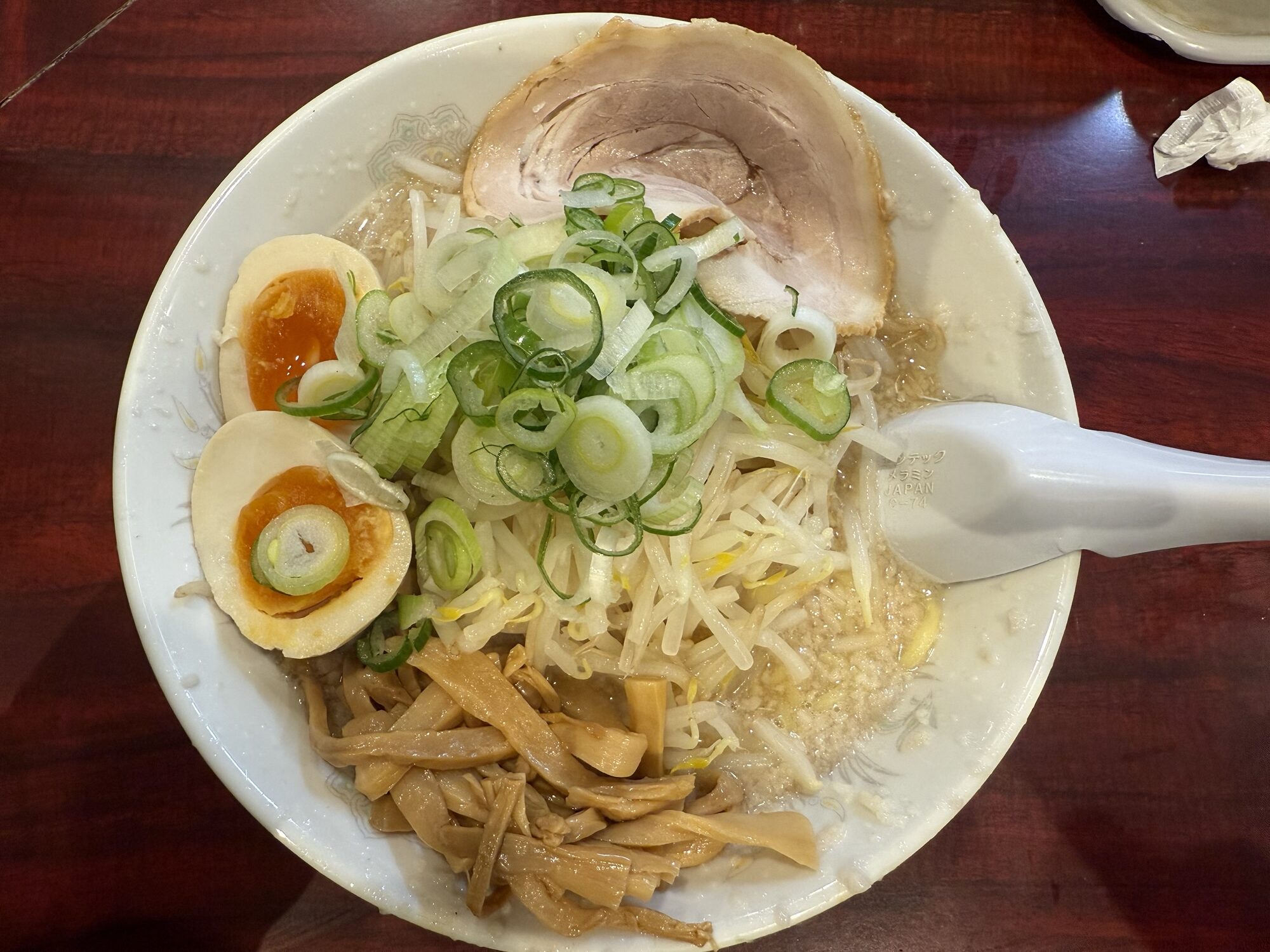 味付け卵ラーメン