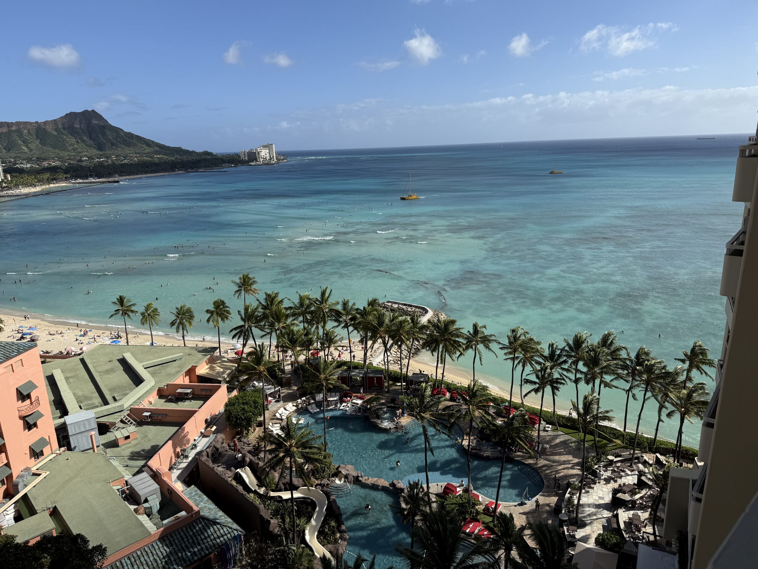 ホテルの部屋からの景色