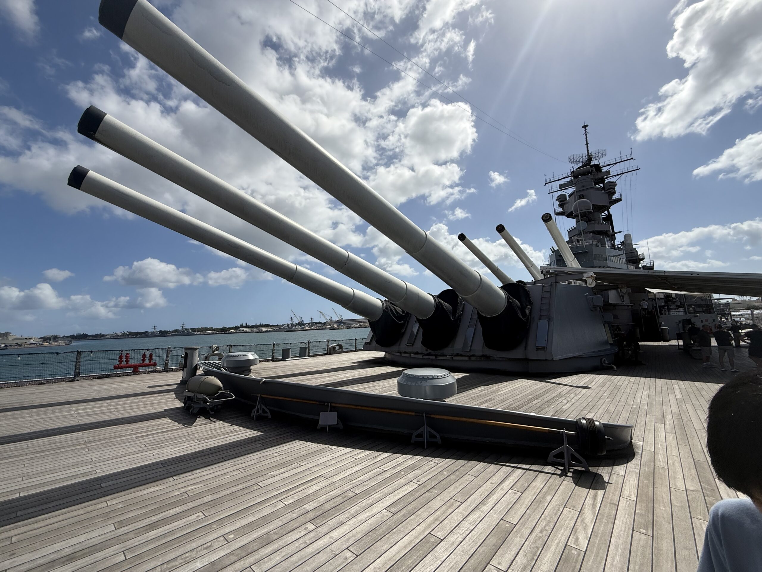 戦艦ミズーリ号の主砲
